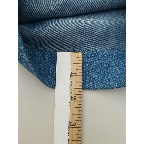 KIKIT Jeans Women 12 (36x29) Stretch Boot Cut Denim Blue Embroidered Pockets Y2K - Picture 9 of 16